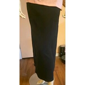 Vintage 90s Giorgio Fiorlini Stylish Stretch Black Skirt Large Made In USA Maxi